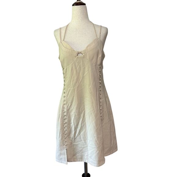 JONATHAN SIMKHAI Women's Eilish Mini Dress Size 12 In Biscotti - Picture 4 of 16